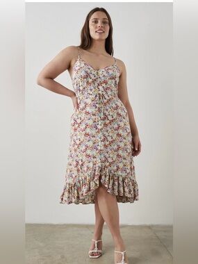 Rails - Frida midi floral dress size large nwt